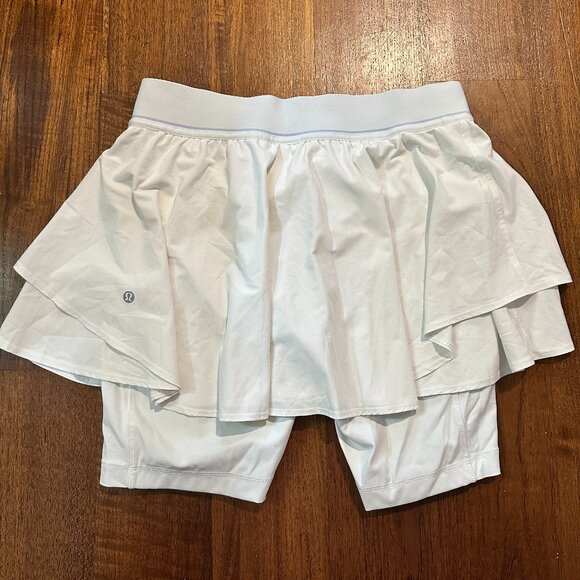 LULULEMON COURT RIVAL HR TENNIS SKIRT EXTENDED LINER SIZE 10 - Picture 3 of 3